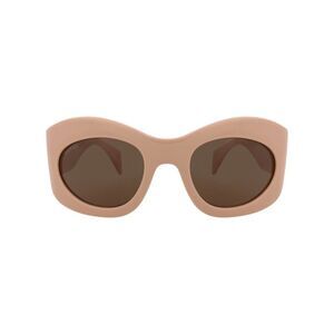 Gucci Shield-Frame Recycled Acetate Sunglasses Pink Unisex-Adult